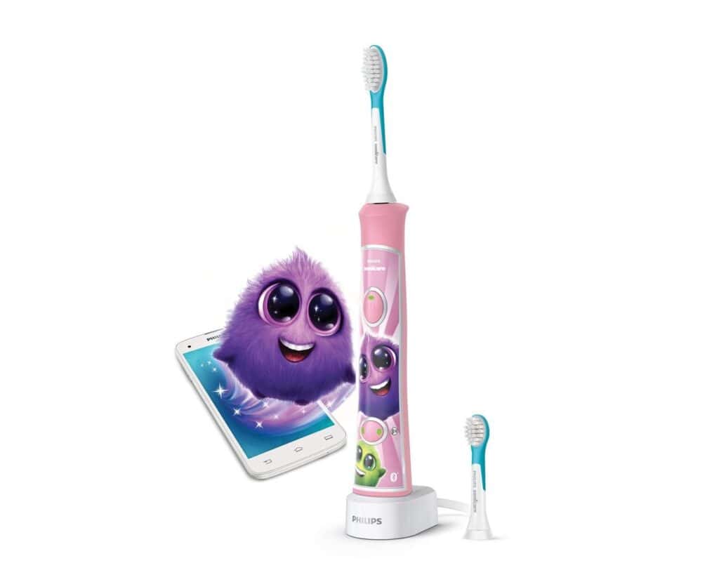 Philips Sonicare For Kids – lyserød elektrisk sonisk tandbørste med Bluetooth Philips Sonicare For Kids – lyserød elektrisk sonisk tandbørste med Bluetooth