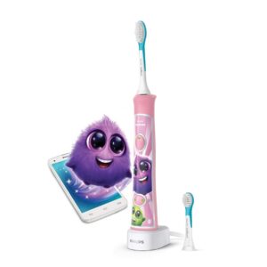 Philips Sonicare For Kids – lyserød elektrisk sonisk tandbørste med Bluetooth